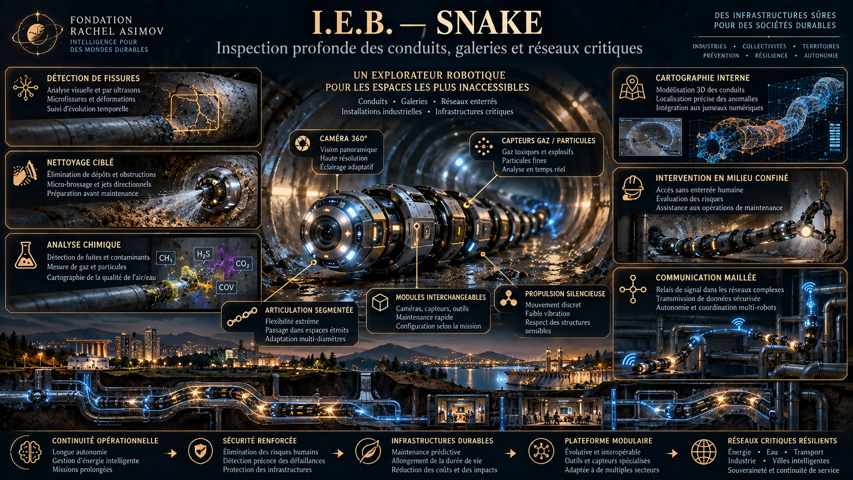 IEB SNAKE, architecture serpentiforme