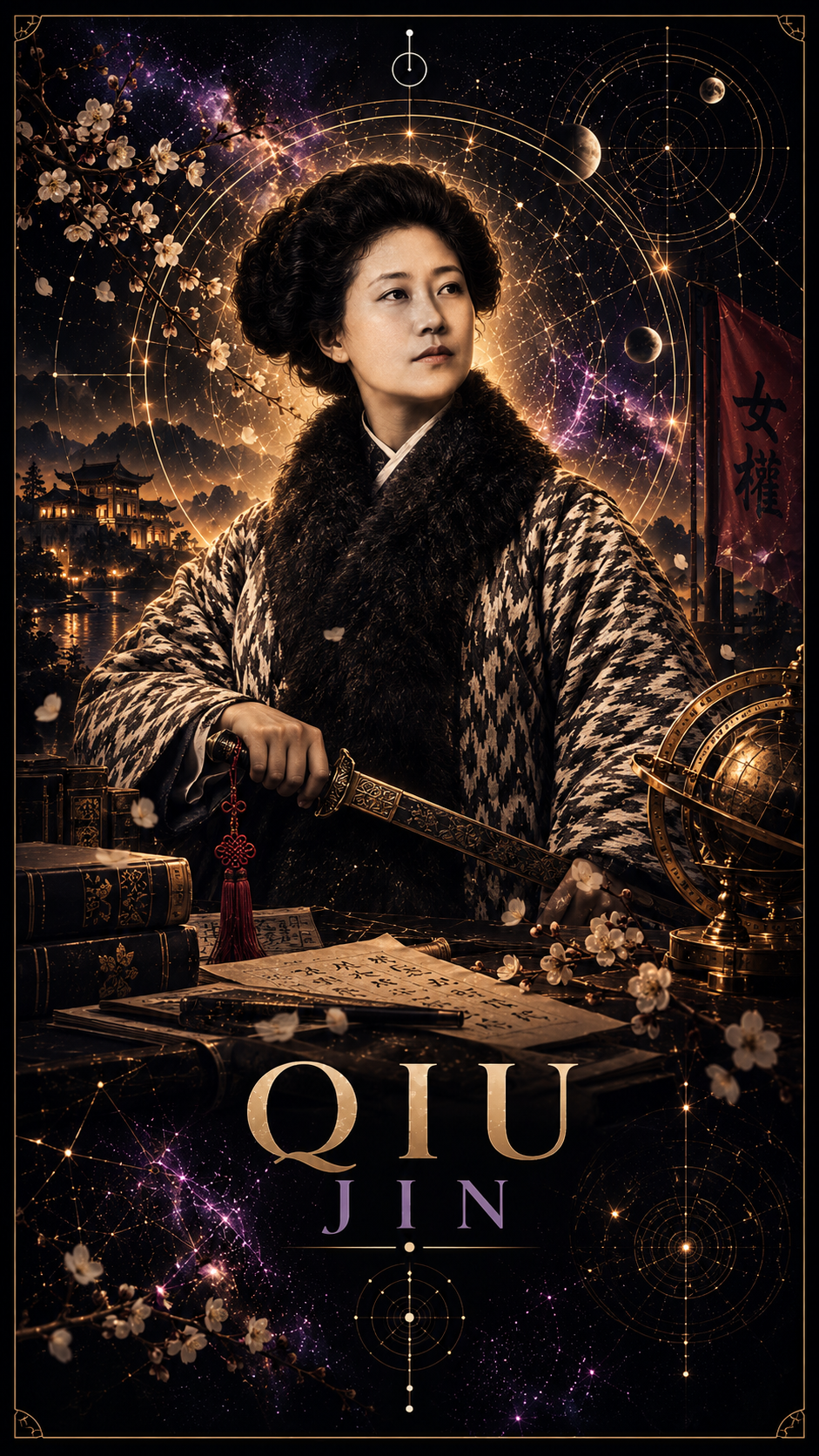 Portrait artistique de Qiu Jin
